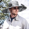 Gray Solar Powered Fan Hat