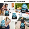 Cheer Light Blue Cheerleader Drawstring Backpack