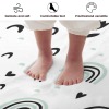 Cute Green Rainbow Round Floor Mat