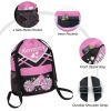 Cheer Cheerleader Pink Drawstring Backpack