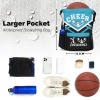 Cheer Light Blue Cheerleader Drawstring Backpack