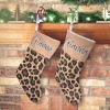 Leopard Print Christmas Stocking