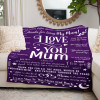 B-BA001 ifungift Mum Purple Blanket