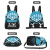 Cheer Light Blue Cheerleader Drawstring Backpack