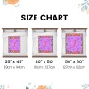 Custom Purple Baby Blanket with Floral Personalized Text - Soft and Stylish Minky Blanket