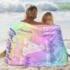 L-004-Text Rainbow Blanket