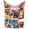 B070-7 photo Happy Birthday EN Blanket