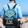 Cheer Light Blue Cheerleader Drawstring Backpack
