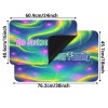 Green Pink Blue Galaxy Doormat