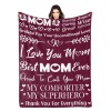 L-BA014-Text I Love You Mom 300dpi 50x70in Burgundy Blanket