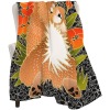 BINDI MINGSIE red chow sherpa blanket Throw Blanket