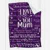 B-BA001 ifungift Mum Purple Blanket