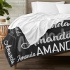 L-004-Text Black Blanket