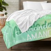 L-004-Text Green Blanket