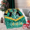 Light Green Gold Cheer Cheerleader Thickened Flannel Blanket