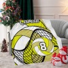 Volleyball Yellow Gold Thickened Flannel Blanket