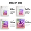 Gymnast Purple Flannel Blanket