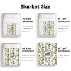 Colorful Trucks Flannel Blanket