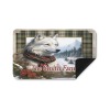 Winter Wolf Plaid Doormat
