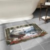 Winter Wolf Plaid Doormat