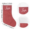 Red Print Christmas Stocking