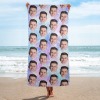 Custom Face Beach Towel 29"x58"(NEW)