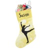 Gymnastics Yellow Christmas Stocking