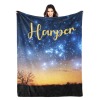 Star Sky Flannel Blanket