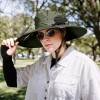 Army Green Solar Powered Fan Hat