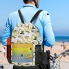 Construction Trucks Drawstring Backpack