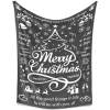 B-BA007 Christmas-Grey Blanket