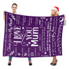 B-BA001 ifungift Mum Purple Blanket