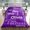 B-312 Name Purple Blanket
