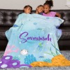 Cute Sea Animal Flannel Blanket