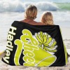 Yellow Cheers Cheerleader Flannel Blanket