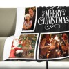 QH-235-5 Merry Christmas Black Blanket