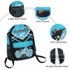Cheer Cheerleader Sky Blue Print Drawstring Backpack