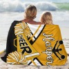 Cheerleaders Gold Black Cheer Flannel Blanket