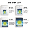 Tennis Ball Flannel Blanket