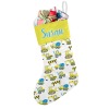 Excavator Construction Truck Christmas Stocking