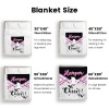 Cheer Girl Cheerleader Flannel Blanket