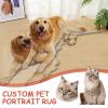 宠物头像异形地垫 Pet Head Shaped Floor Mat