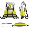 Yellow Black Cheer Cheerleaders Drawstring Backpack