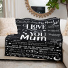 B-BA001 ifungift Mum Black Blanket