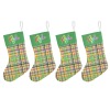 Colorful Plaid Christmas Stocking