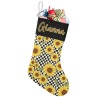 Sunflower Plaid Christmas Stocking