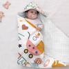 Swan Baby Swaddle Blanket 40"x40"