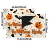Pumpkin Bat Spider Halloween Doormat