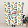 Colorful Trucks Flannel Blanket