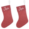 Red Print Christmas Stocking